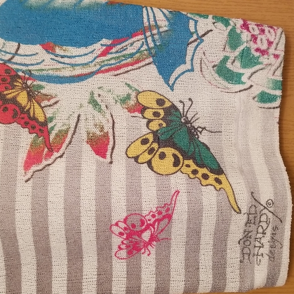 Ed Hardy by Christian Audigier ladies size M tank top butterflies and florals - Picture 4 of 6